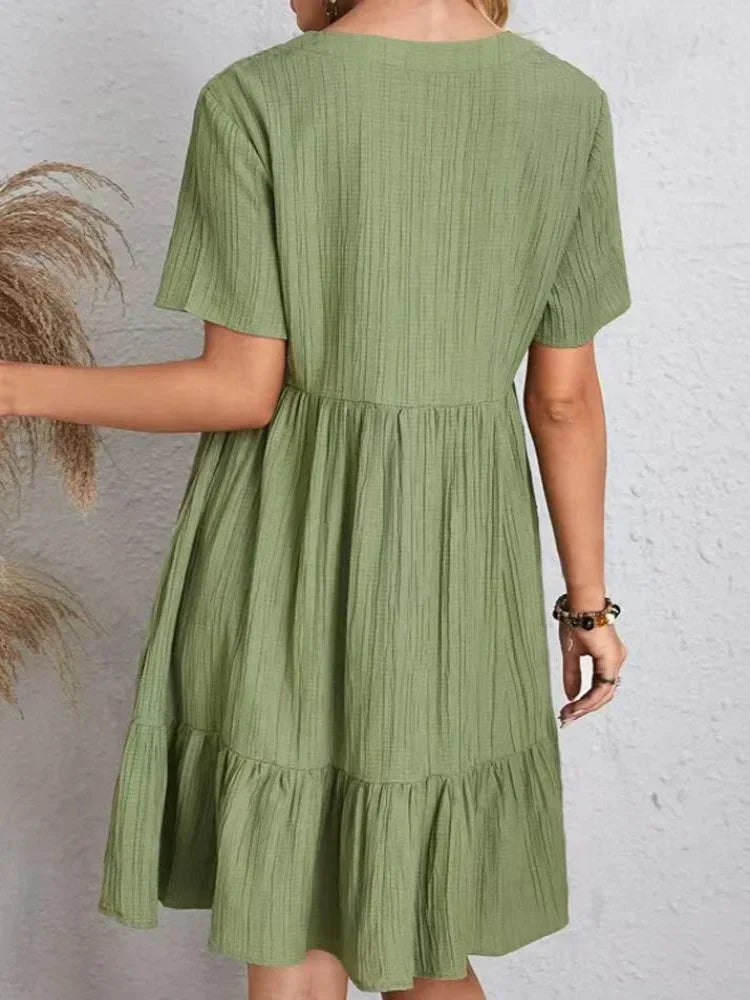 Robe Emira Mi-Longue Avec Cache-Ventre