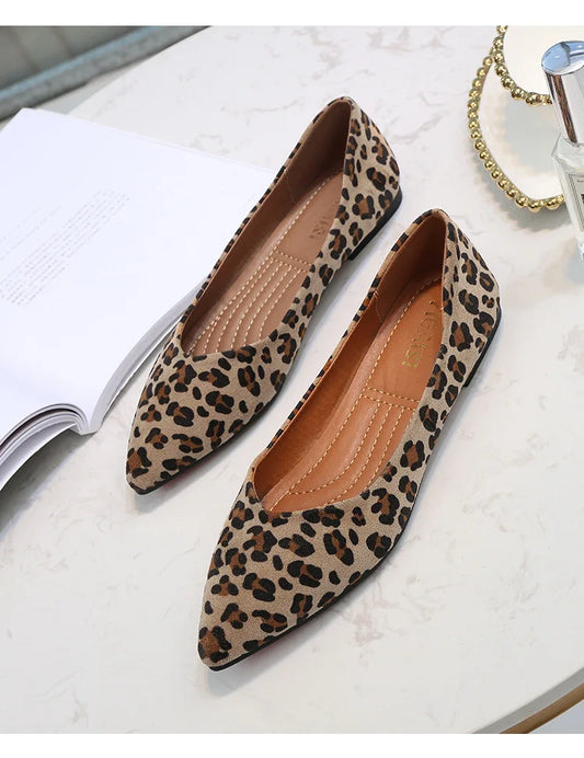 Ballerine leopard femme