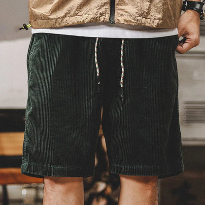 LEMUEL – SHORT EN VELOURS CÔTELÉ AJUSTABLE