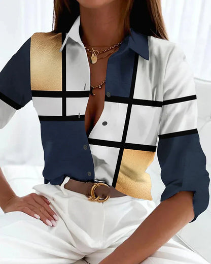 Viola | Blouse à Imprimé Contemporain