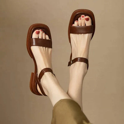 Sandales À Talon Klarina En Cuir