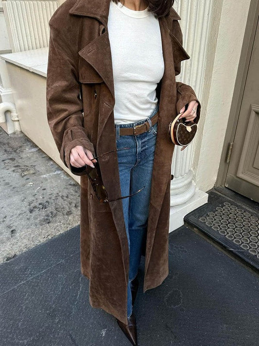 Trench-coat en daim