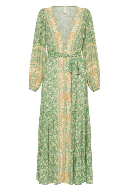 Pauline Laurent® | robe maxi imprimée avec boutons