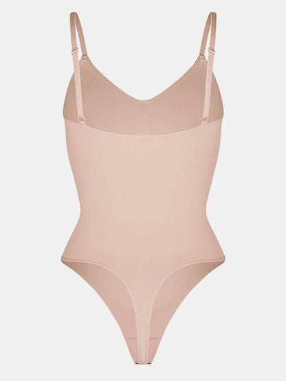 Stefanie - Naadloze Bodysuit String Met Spaghetti Schouderbandjes