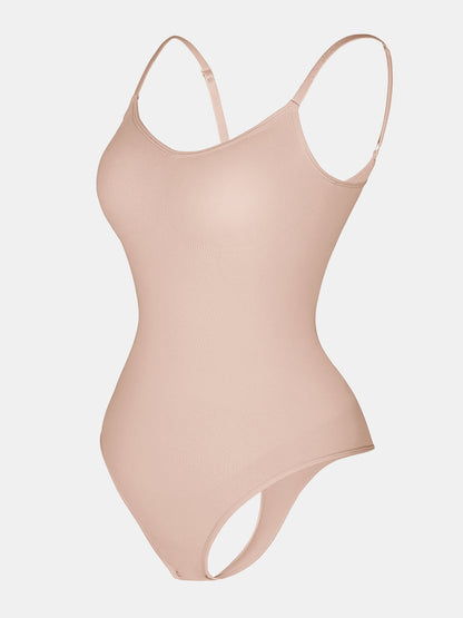 Stefanie - Naadloze Bodysuit String Met Spaghetti Schouderbandjes