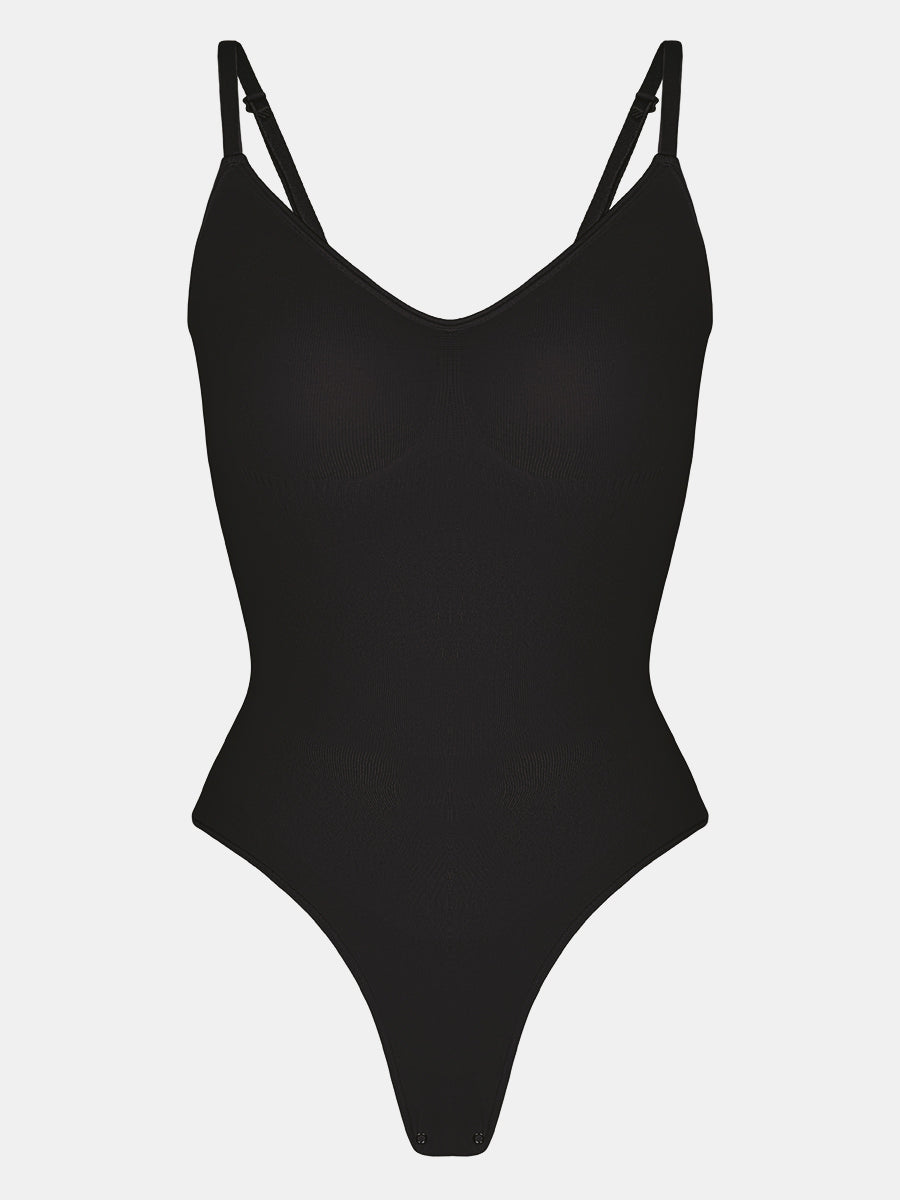 Stefanie - Naadloze Bodysuit String Met Spaghetti Schouderbandjes