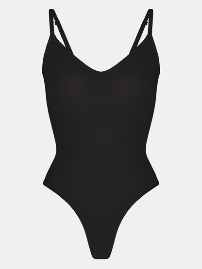 Stefanie - Naadloze Bodysuit String Met Spaghetti Schouderbandjes