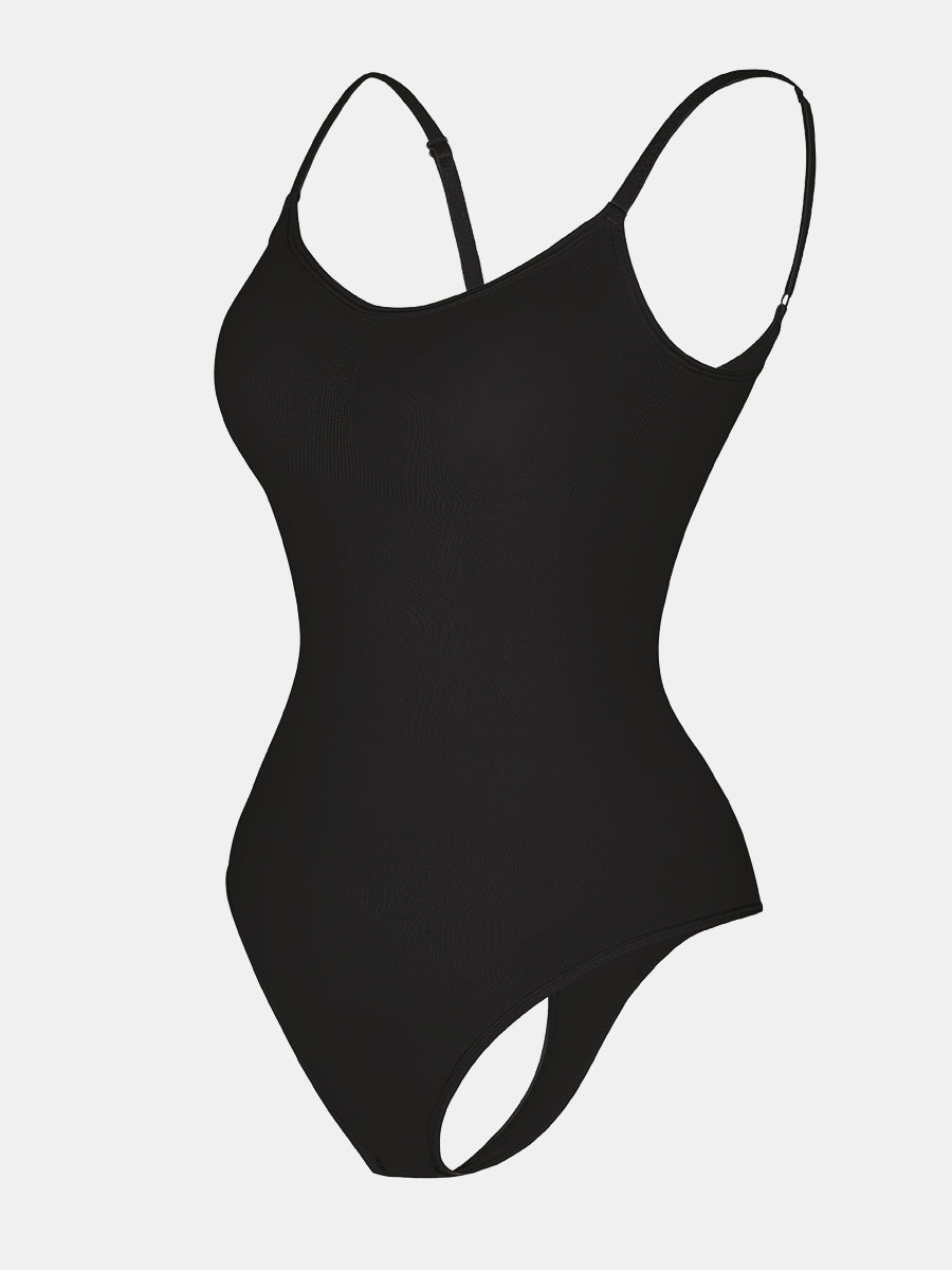 Stefanie - Naadloze Bodysuit String Met Spaghetti Schouderbandjes