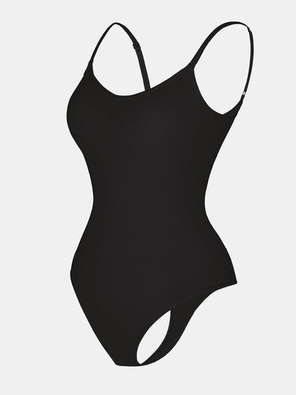 Stefanie - Naadloze Bodysuit String Met Spaghetti Schouderbandjes
