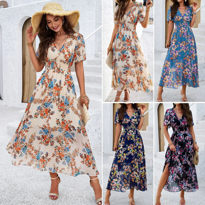 Pauline Laurent® | robe florale élégante pour l'été