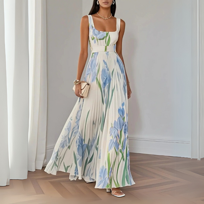 Roselitha™ - Robe Maxi Florale Élégante