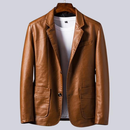Crépuscule™ | Veste en Cuir Élégante
