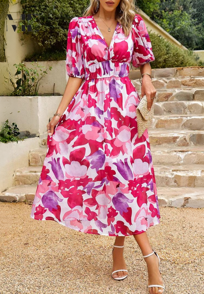 Danielle | Robe Midi Luxe Éternelle (Stock Limité)