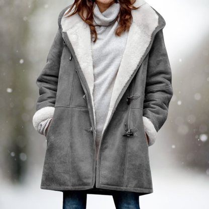 Manteau d'hiver chaud et confortable pour femmes, doublé de polaire