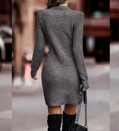 Tria™ | Robe Pull Côtelée
