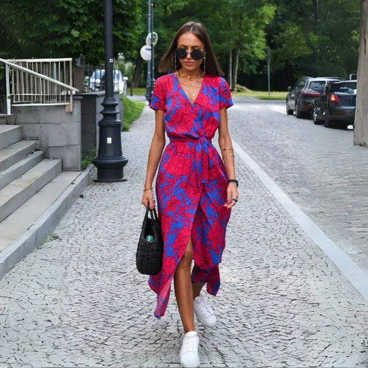 Suzanne - Élégante Robe à Col en V