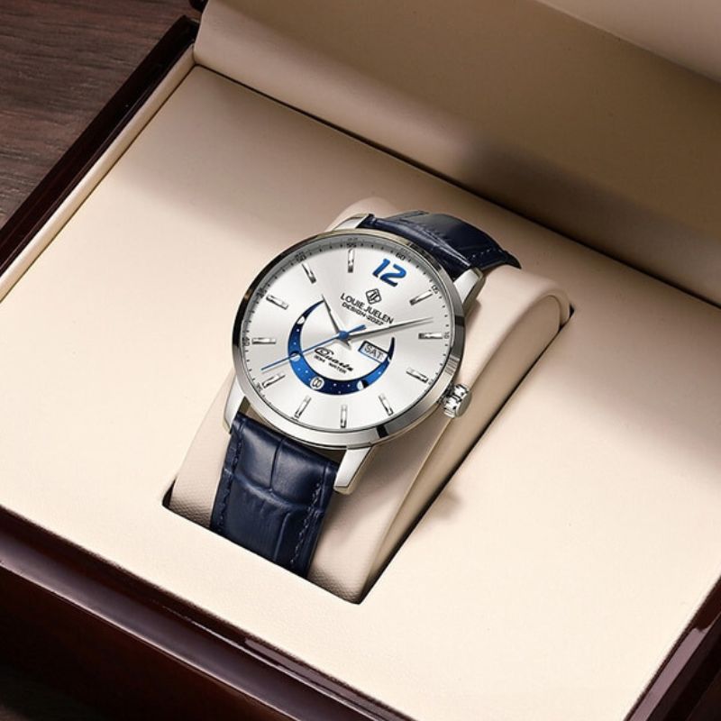 Montre élégante avec phases de lune
