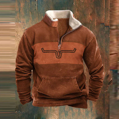 Donir™ | Pull Ethnique en Coton à Quart de Zip