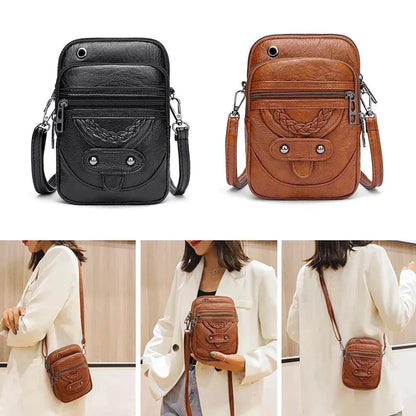 Sac à Bandoulière Vintage En Cuir