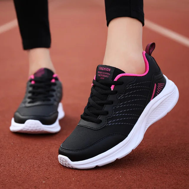 Chaussures de Course Lacées Respirantes Légères pour Femme