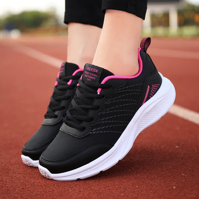Chaussures de Course Lacées Respirantes Légères pour Femme