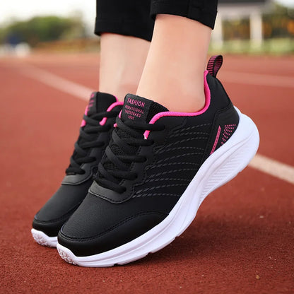 Chaussures de Course Lacées Respirantes Légères pour Femme