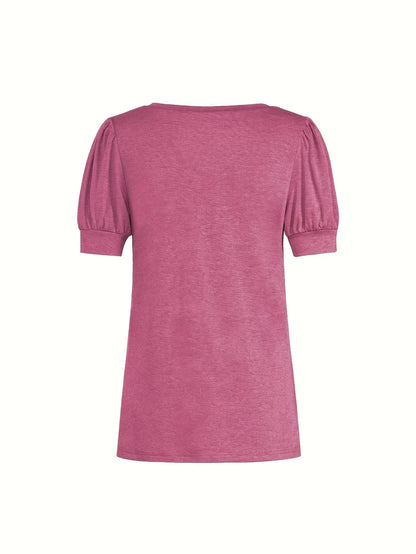 T-shirt Respirant En Coton À Manches En Pétales