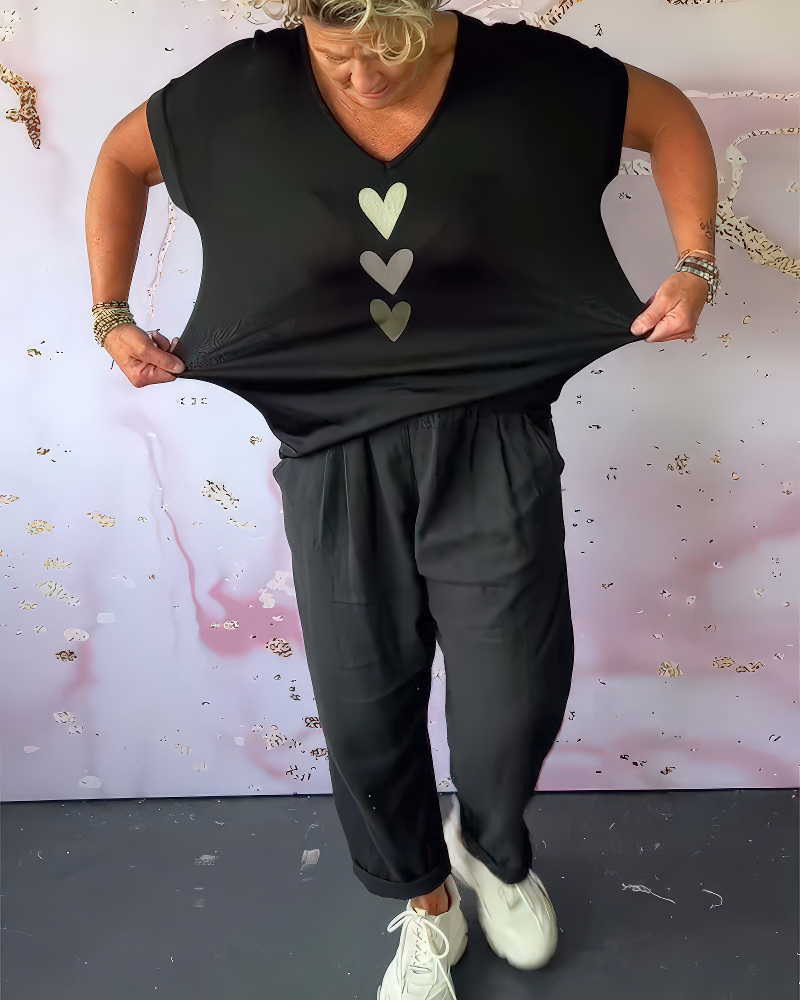 Aimée™ | Shirt à manches courtes et col en V
