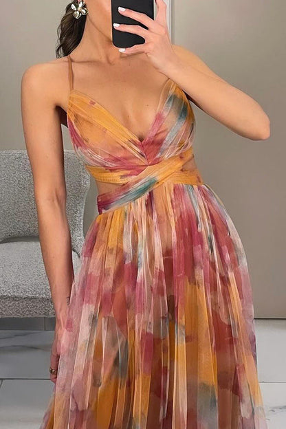 Vaëlia™ | Élégante Maxi-Robe Florale