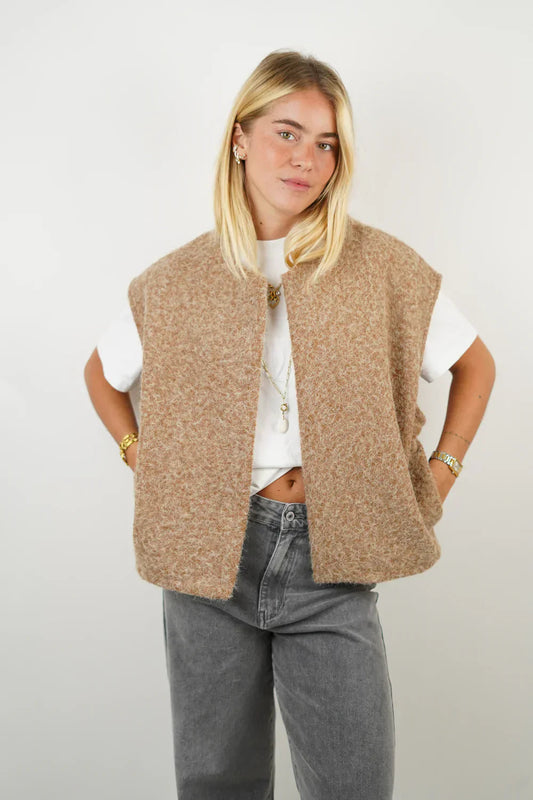 Veste Utility sans Manches avec Multiples Poches