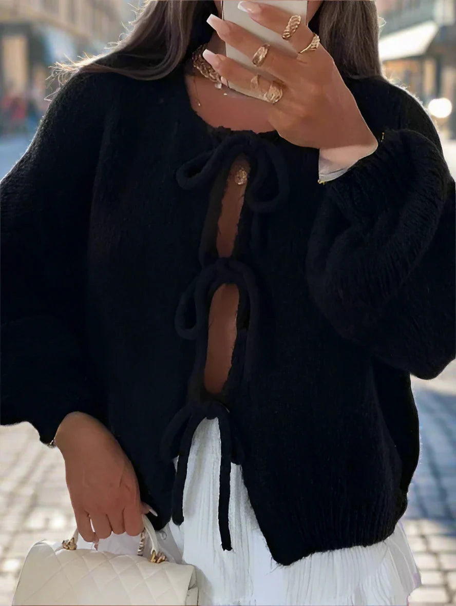 Cardigan en maille douce et confortable pour un confort décontracté au quotidien