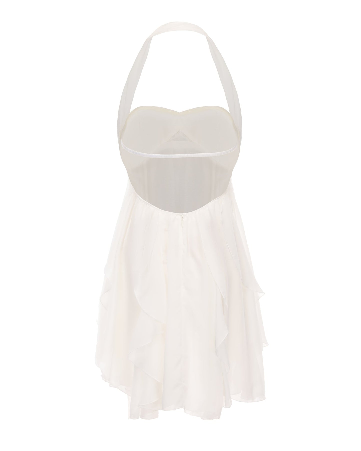 Robe à col licou fleurie
