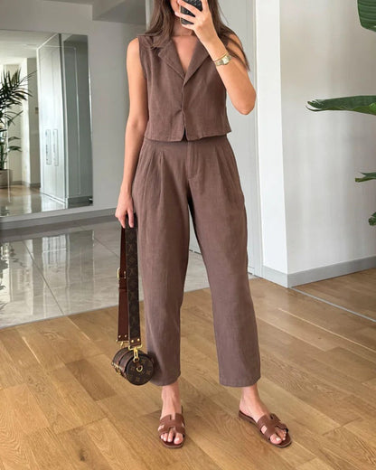 Ensemble en coton et lin