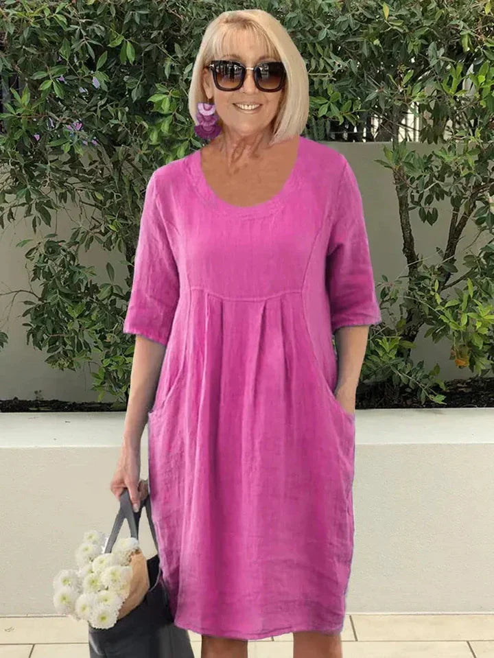 Robe ample en coton avec poche