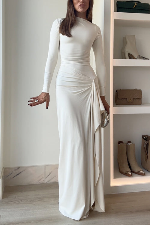Robe de soirée élégante et fluide pour occasions spéciales