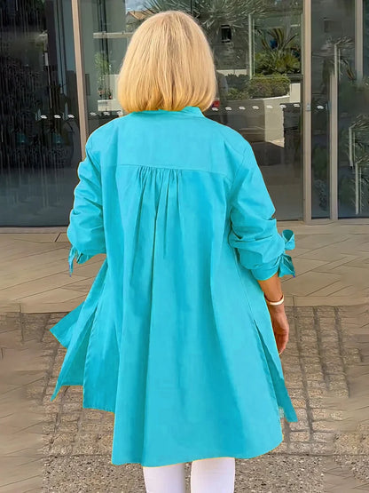 Tina™ | Veste Chemise Évasée en Coton