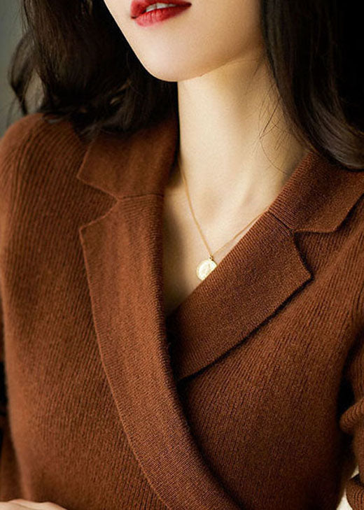 Pull en maille à manches longues confortable