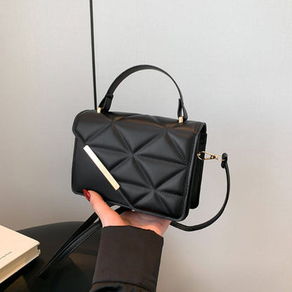 Sac à bandoulière en cuir matelassé