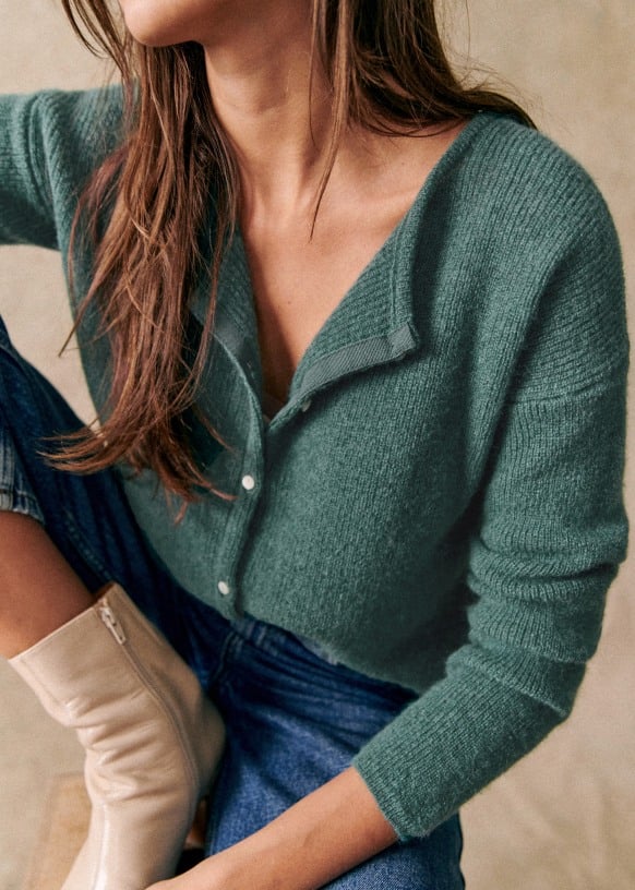 Cardigan en maille héritage confortable