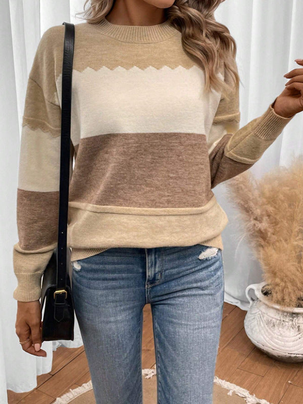 Pull en maille confortable aux couleurs pastel douces