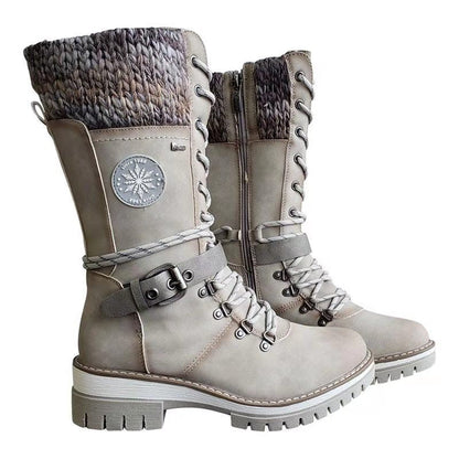 Chaussures à lacets mi-mollet
