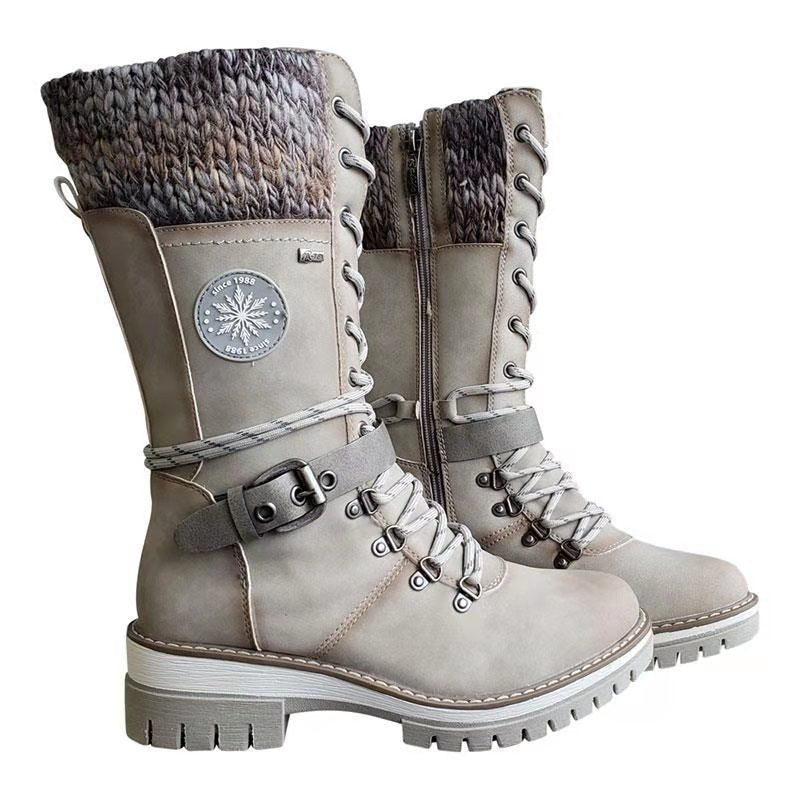 Chaussures à lacets mi-mollet