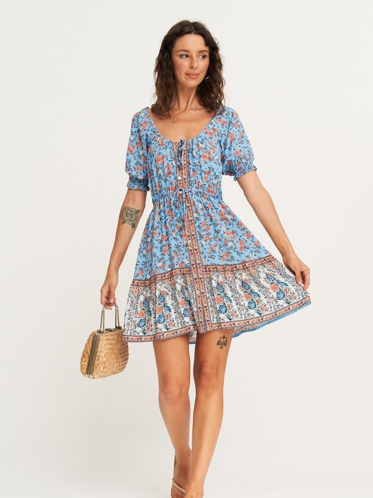 Pauline Laurent® | robe de paysan avec laçage