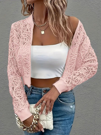 Veste courte en dentelle Celina
