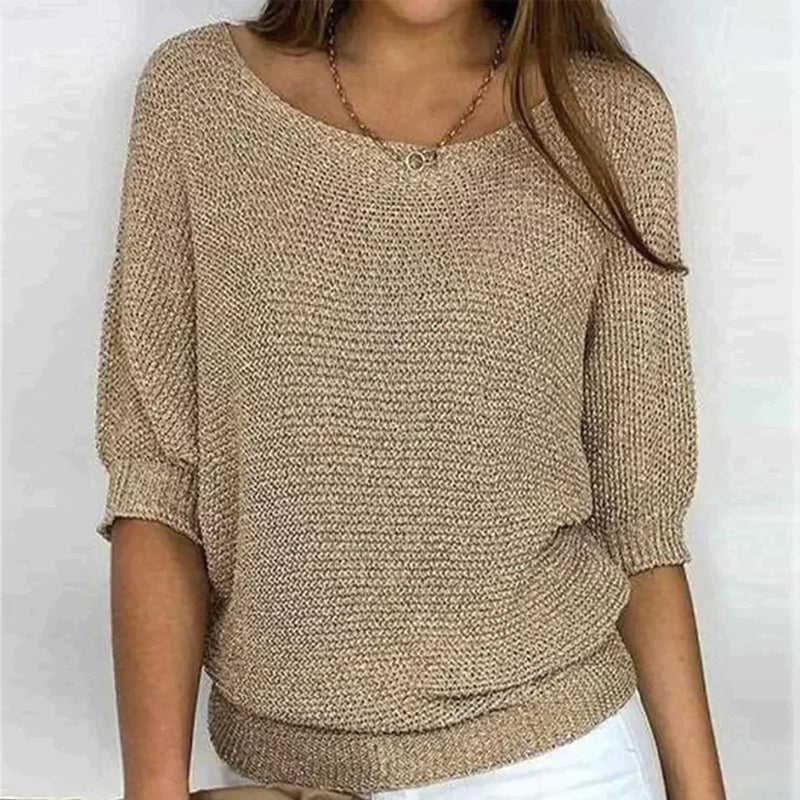 Pull-over en maille chic et douillet pour les superpositions d'automne