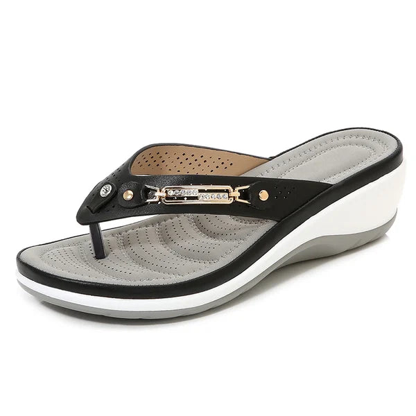 Astrid™ | Tongs Rembourrées Élégantes