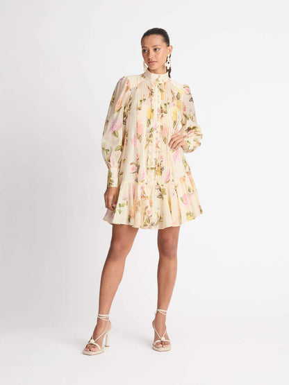 Pauline Laurent® |Mini robe chemise Jaidy avec dentelle