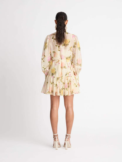 Pauline Laurent® |Mini robe chemise Jaidy avec dentelle