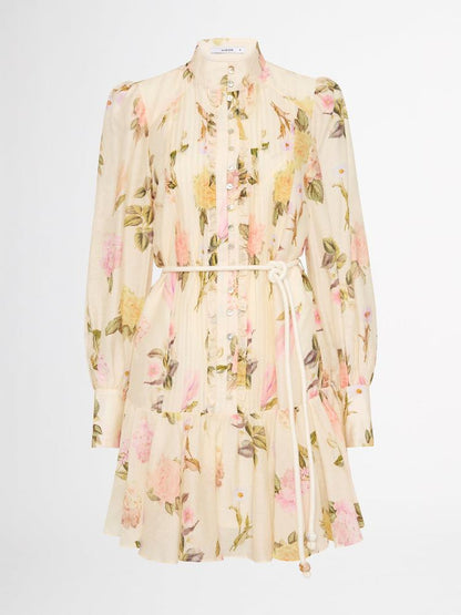 Pauline Laurent® |Mini robe chemise Jaidy avec dentelle