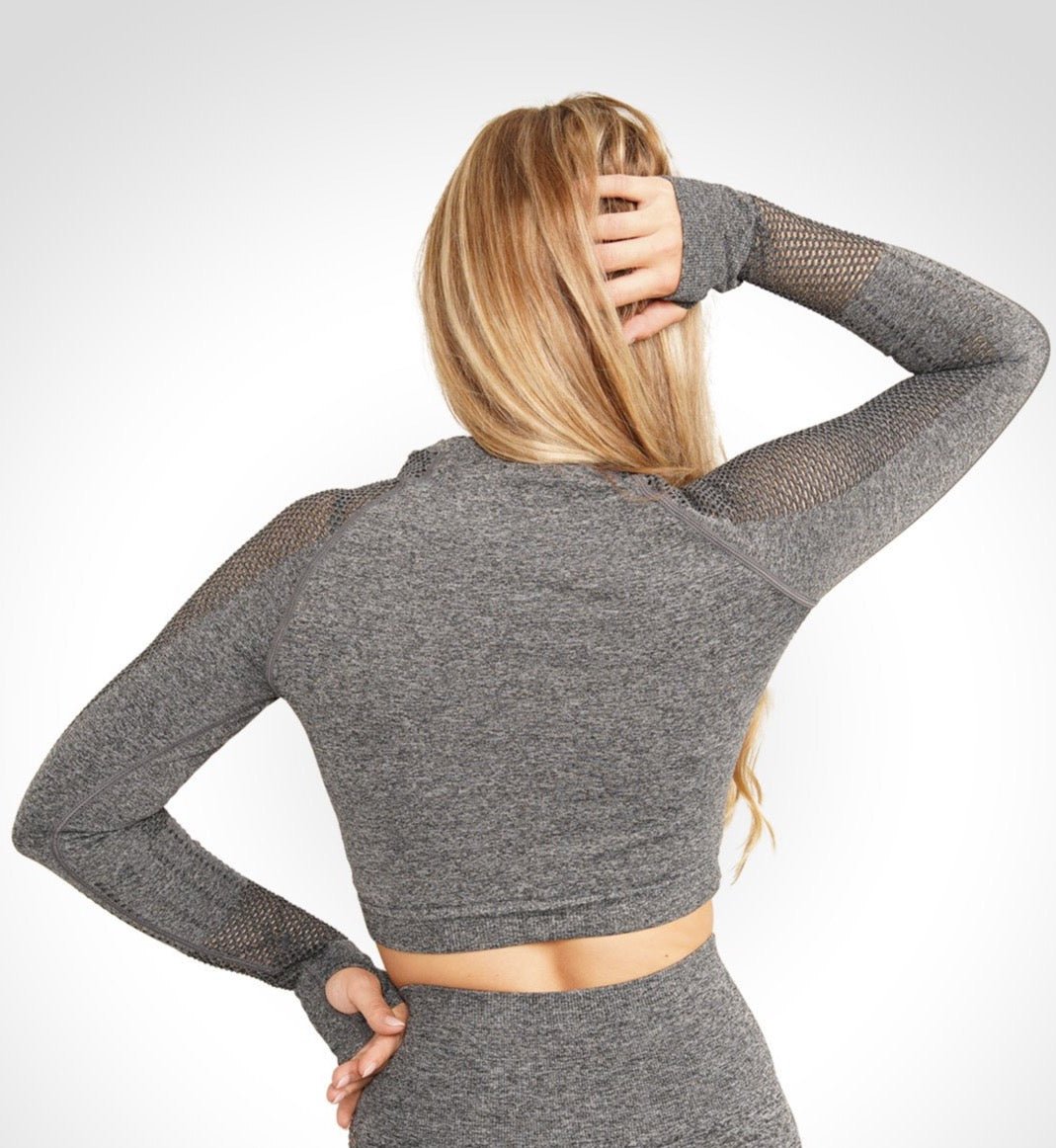 Andrea - Lange Mouw Crop Top